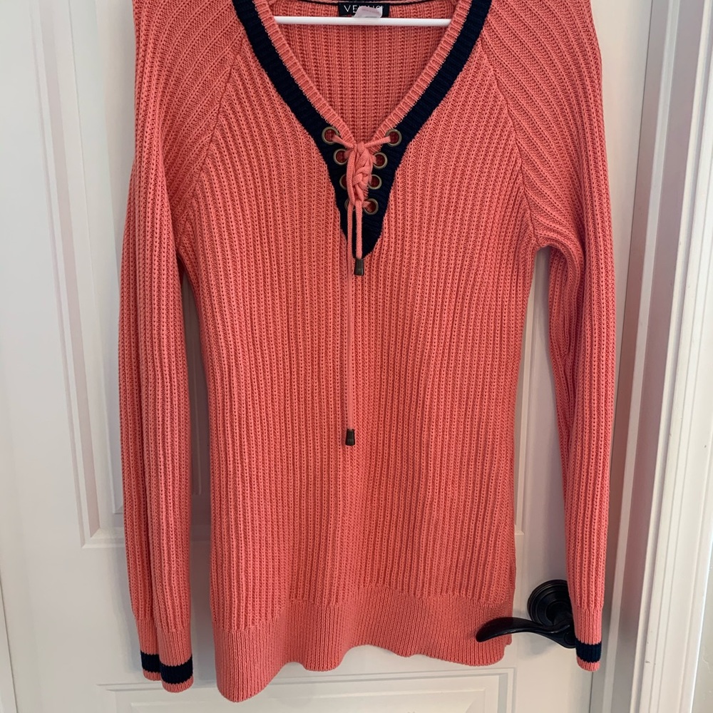 Venus lace up sweater